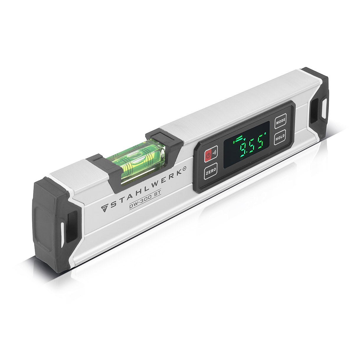 STAHLWERK digital spirit level DW-300 ST made of aluminum with 300 mm length magnetic level | Magnetic spirit level | Aluminum spirit level | Digital spirit level | Protractor