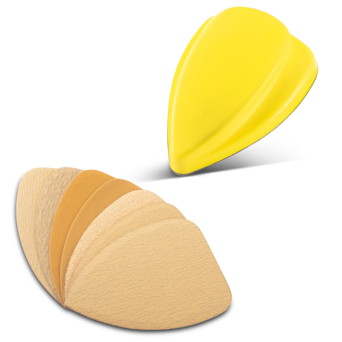 STAHLWERK hand sanding block set with P80 | P100 | P120 | P150 | P180 | P240 | P320 grit sanding block | Abrasive sponge | Hand sander made of PU foam with Velcro abrasive 98 x 140 mm