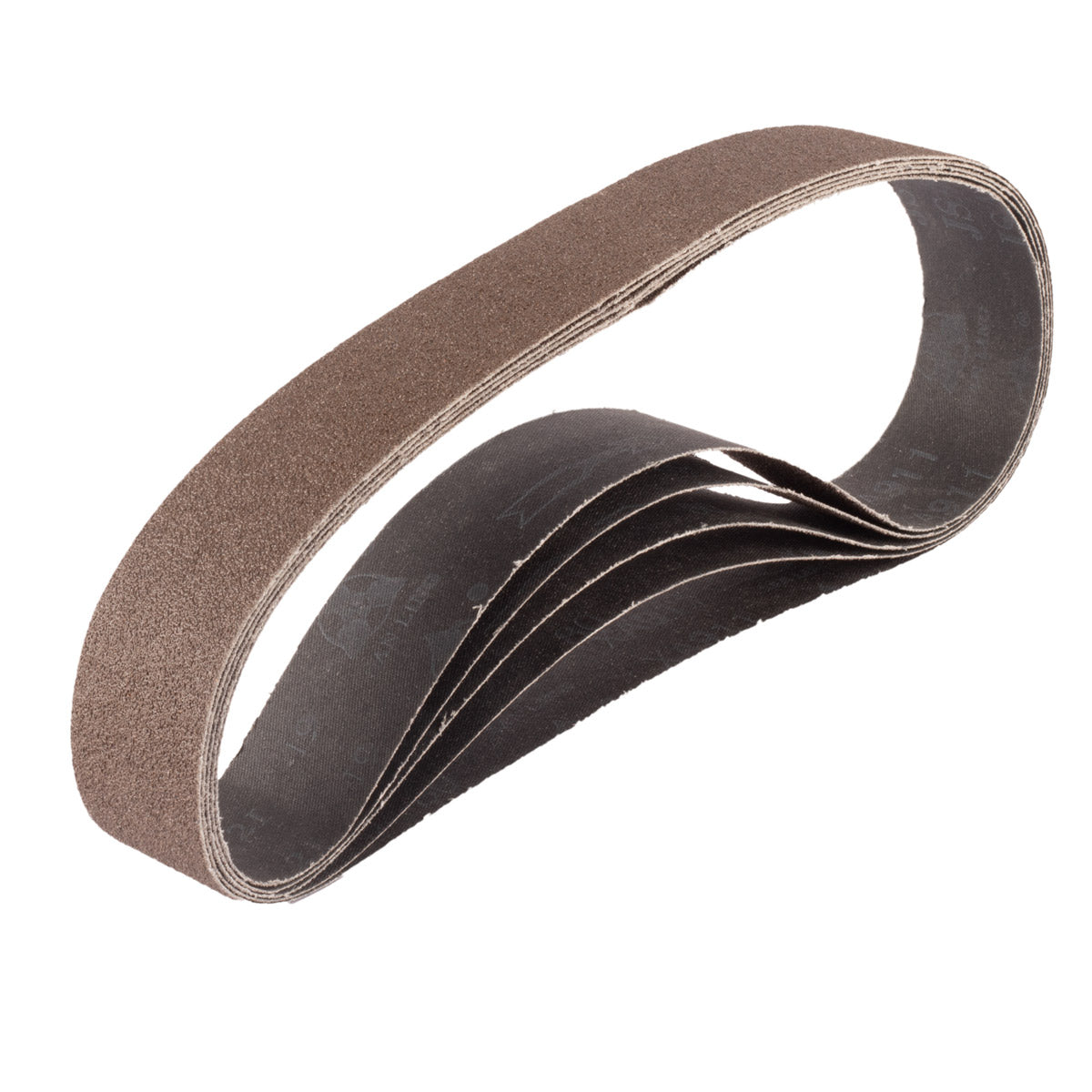 STAHLWERK sanding belt set of 5 with P80 grit 40 x 760 mm universal sandpaper | Fabric sanding belt | Abrasives for pipe belt grinders, belt sanders and sanders