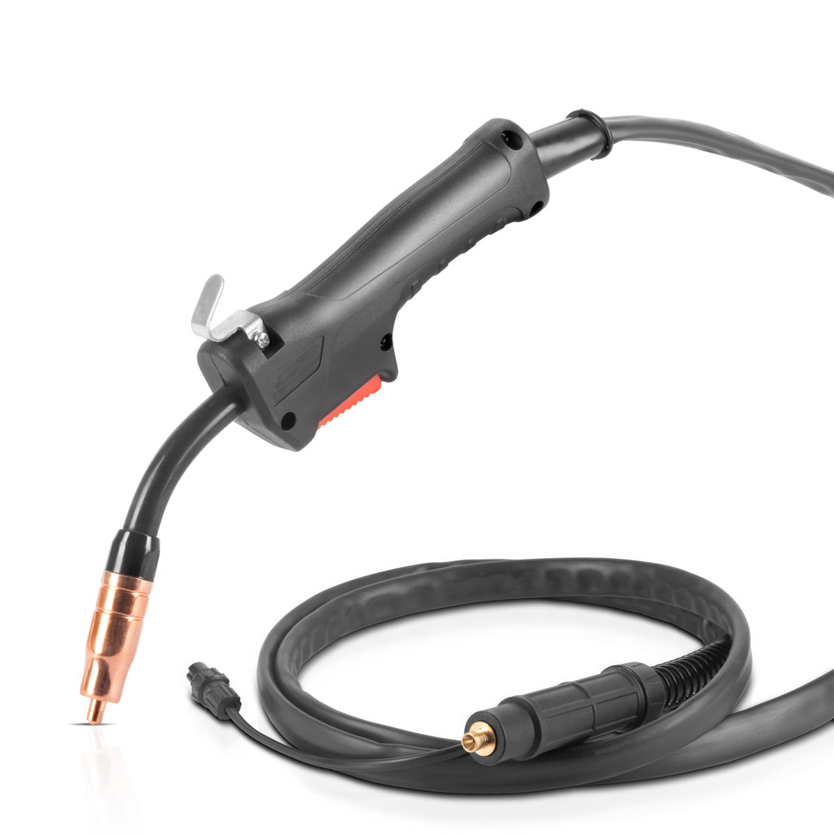 PLANTA ACERO AK14 | Antorcha de soldadura MB14 FLUX | Quemador de hasta 160 A, incluye paquete de manguera de 2 m, accesorios de soldadura profesionales para máquinas de soldar FLUX con conexión de mandril de 9 mm