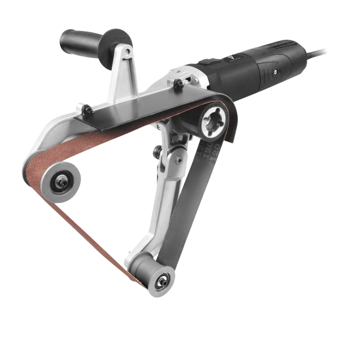Lijadora de cinta para tubos STAHLWERK RS-1300 ST con 1.300 W y 1.100 - 3.200 rpm para cintas de lijado de 760 mm | Lijadora para tubos | Rectificadora | Molinillo | Lijadora de banda para desbastar, pulir y desbarbar