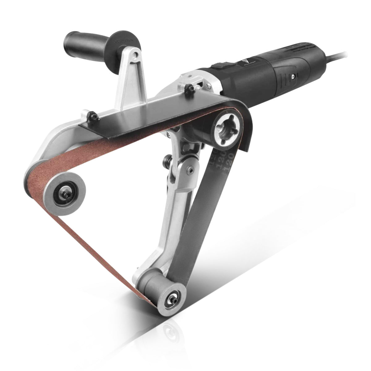 Lijadora de cinta para tubos STAHLWERK RS-1300 ST con 1.300 W y 1.100 - 3.200 rpm para cintas de lijado de 760 mm | Lijadora para tubos | Rectificadora | Molinillo | Lijadora de banda para desbastar, pulir y desbarbar