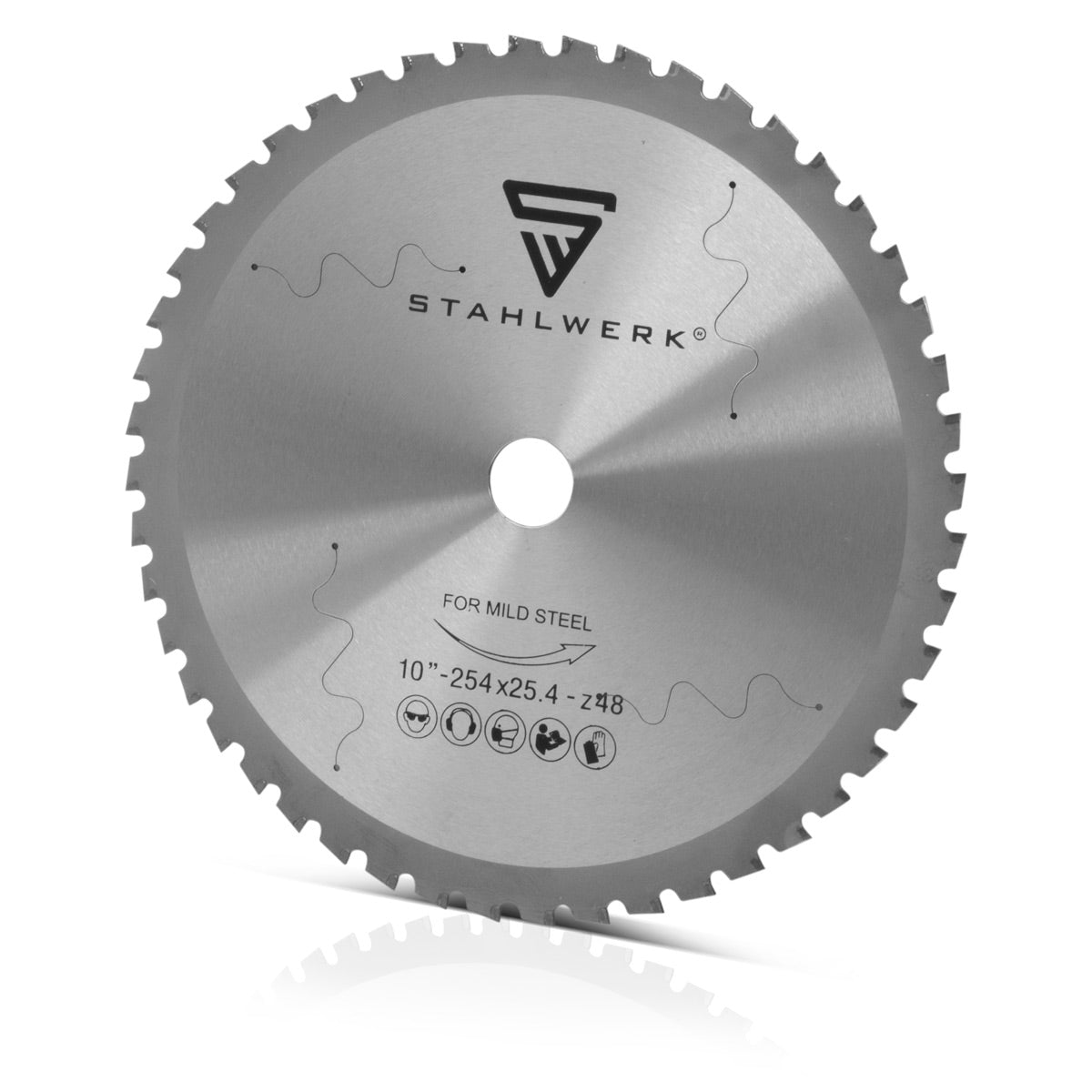 STAHLWERK circular saw blade 254 x 1.9 x 1.5 x 25.4 with 48 teeth metal saw blade | Cutting disc | Universal saw blade for metal circular saw | Cutting saw | Chop saw | miter saw