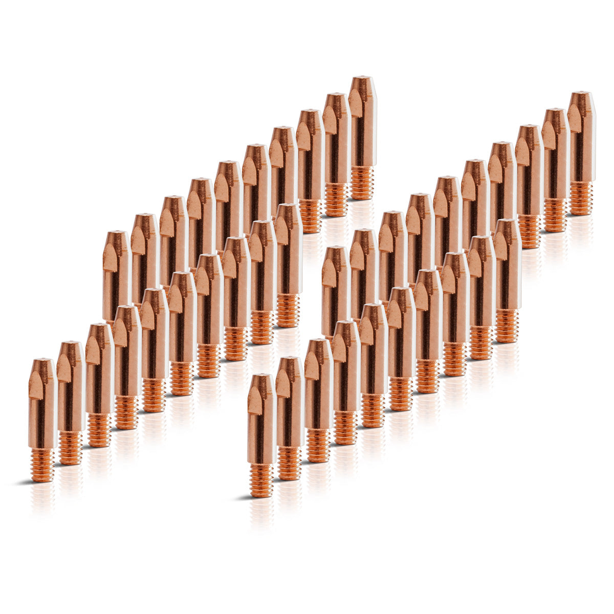 STAHLWERK 40er Set AK25 | MB25 | KD24 | MB24 Stromdüsen | Kontaktdüsen M6x28 in 0,9 mm MIG MAG Verschleißteile Set | Schweißzubehör für Schweißbrenner