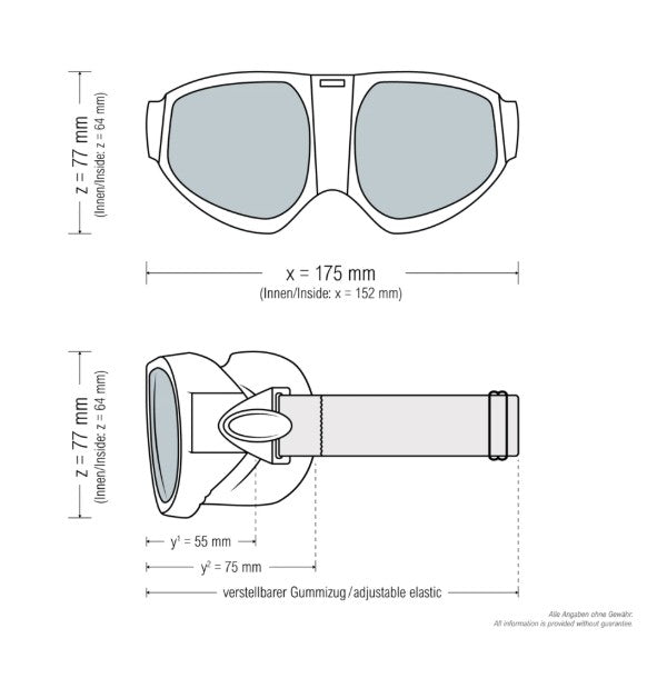 Laserjustierbrille GLADIATOR Filter: 0156, Gestellfarbe silber (für Brillenträger geeignet)