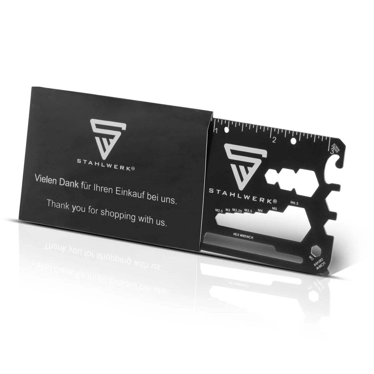 STAHLWERK Toolcard 18 in 1 multifunctional tool in card size