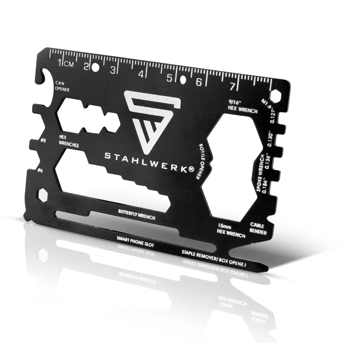 STAHLWERK Toolcard 18 in 1 multifunctional tool in card size