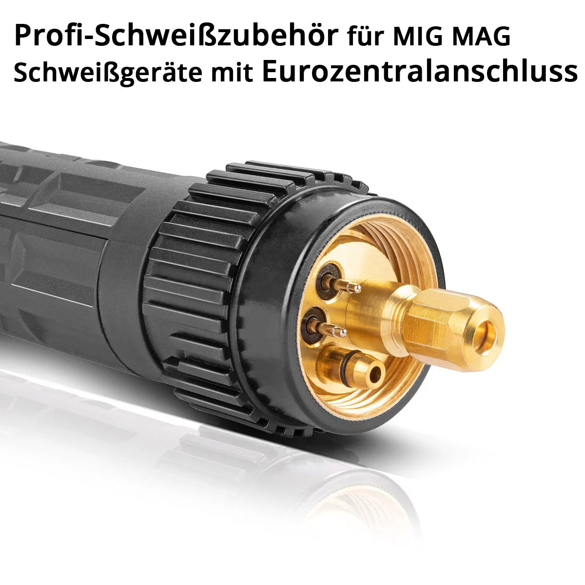 STAHLWERK AK15 Schweissbrenner inklusive 3 Meter Schlauchpaket | Profi-Schweisszubehör für MIG/MAG Schutzgas Schweissgeräte mit Eurozentralanschluss | Luftgekühlte MIG/MAG-Schweisspistole 180 Ampere