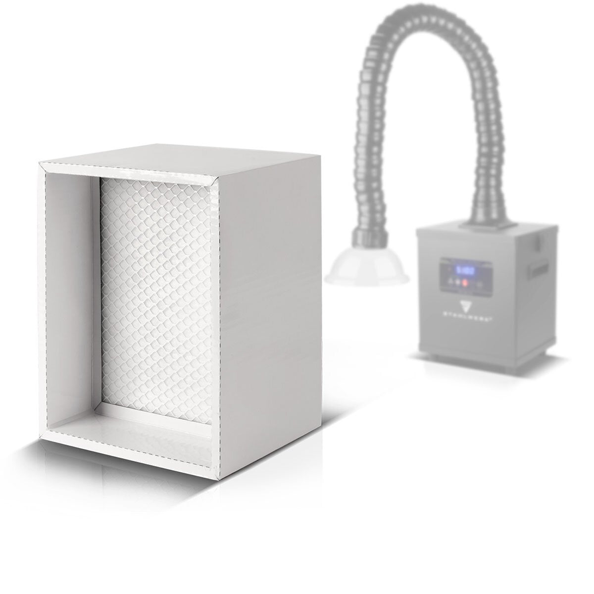 Filtro de carbón activado STAHLWERK para extracción de humos Filtro de repuesto FE-150 ST | Filtro de aire | Filtro principal para sistema de extracción | Absorbedor de humo | Salida de humos | Extracción de humos y soldaduras