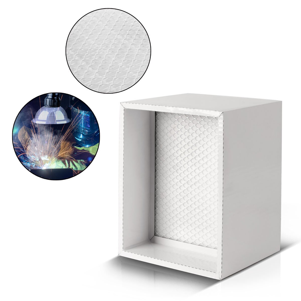 Filtro de carbón activado STAHLWERK para extracción de humos Filtro de repuesto FE-150 ST | Filtro de aire | Filtro principal para sistema de extracción | Absorbedor de humo | Salida de humos | Extracción de humos y soldaduras