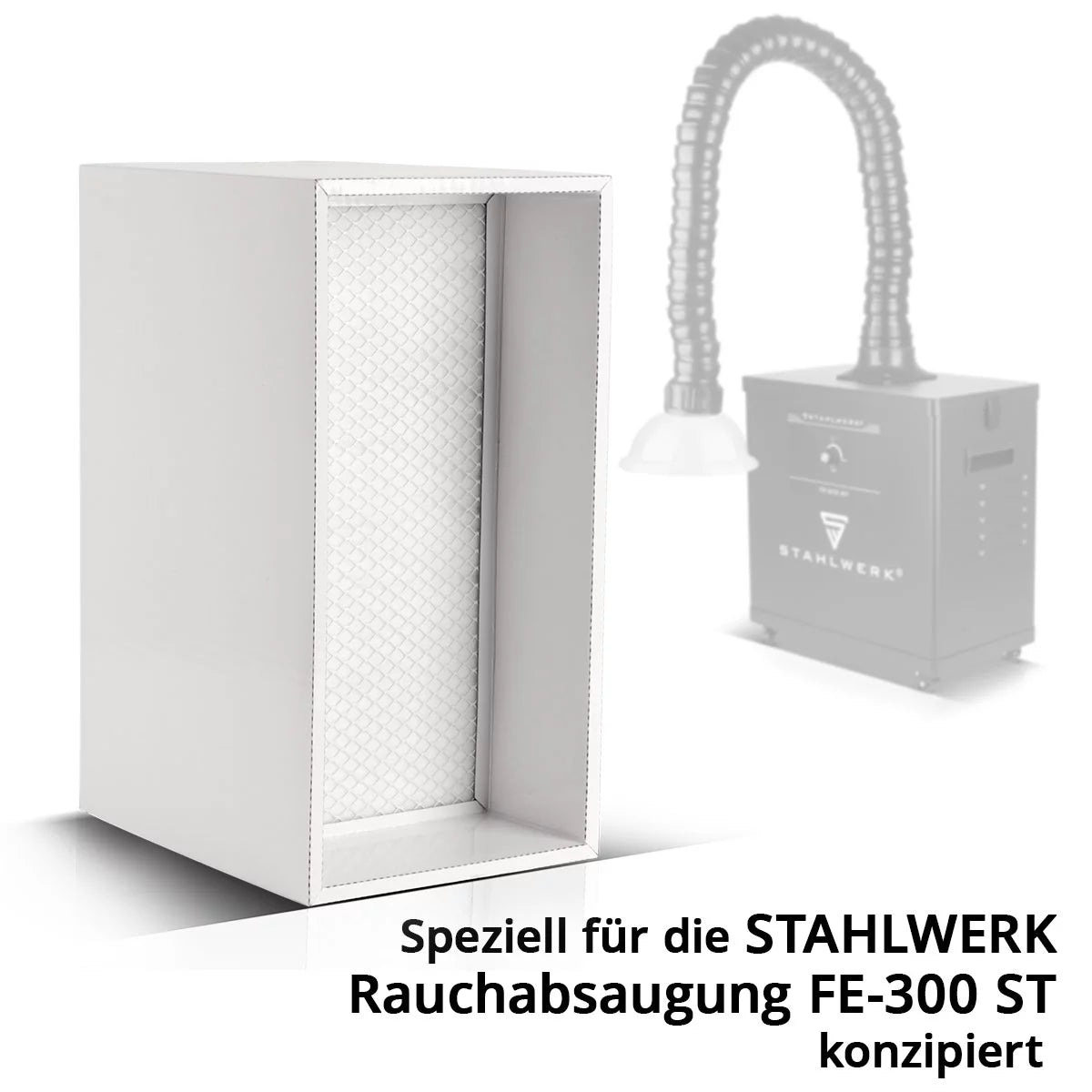 STAHLWERK Aktivkohle-Filter für Rauchabsaugung FE-300 ST Ersatzfilter | Luftfilter | Hauptfilter für Absauganlage | Rauchabsorber | Rauchabzug | Schweißrauch- und Lötabsaugung