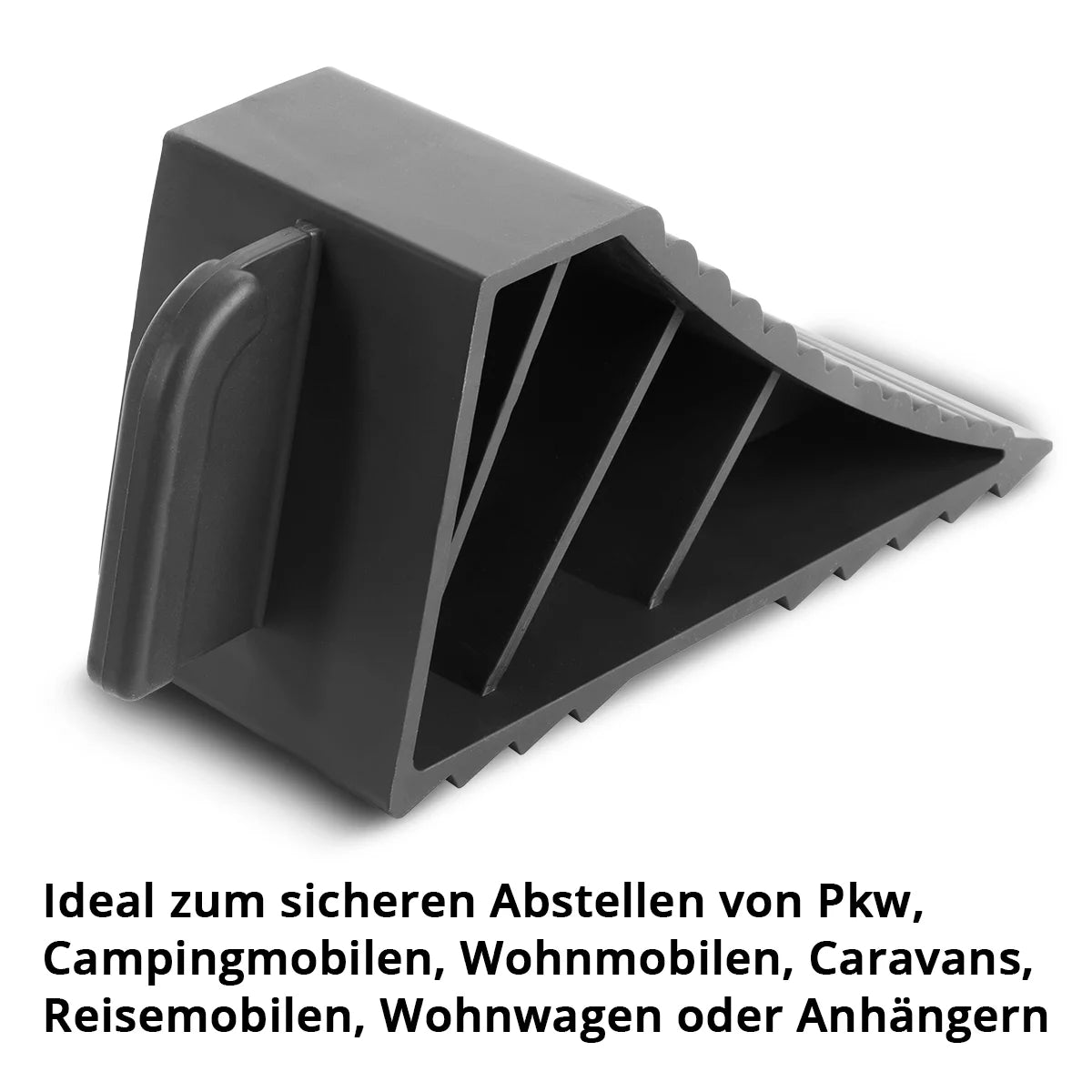 STAHLWERK Unterlegkeile GT-02 ST 4er Set bis 1,5 t Achslast Bremskeil | Hemmschuh | Radkeil | Radvorleger für Pkw Anhänger, Wohnmobil, Wohnwagen oder Caravan