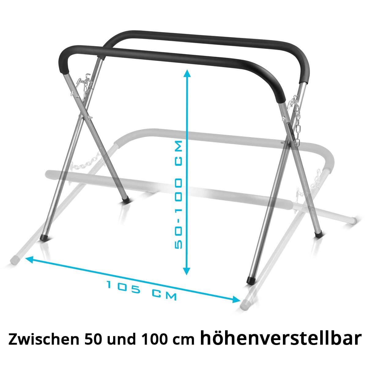 STAHLWERK Puesto de trabajo portátil TASP-220 ST | Soporte para parabrisas plegable | soporte de reparación estable de acero con espuma de PU | Caballete de disco | Reparación de automóviles | Reparación de automóviles | hasta 220 kg de capacidad de carga