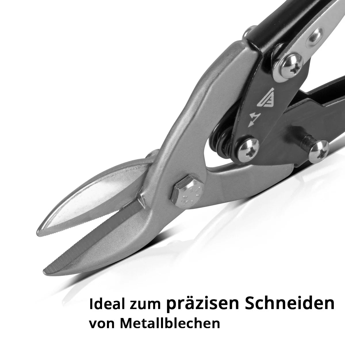 STAHLWERK Blechschere rechter Schnitt Profi-Metallschere | Blechschneider | Metallschneider zum professionellen Schneiden von Metallblechen