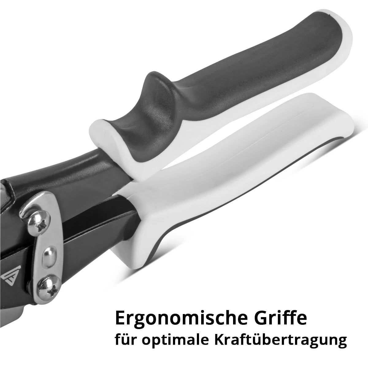 STAHLWERK Blechschere rechter Schnitt Profi-Metallschere | Blechschneider | Metallschneider zum professionellen Schneiden von Metallblechen