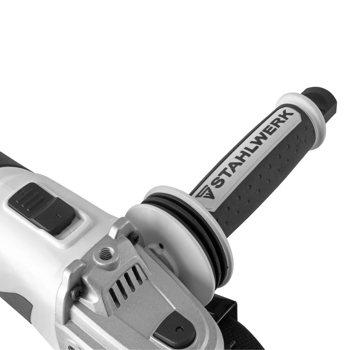 Amoladora angular inalámbrica sin escobillas STAHLWERK AWS-20 ST Solo | sistema de 20 voltios | 0 - 7500 min-1 | Tamaños de disco 115 mm y 125 mm | Amoladora de corte | Bruja de separación | Garantía de 7 años