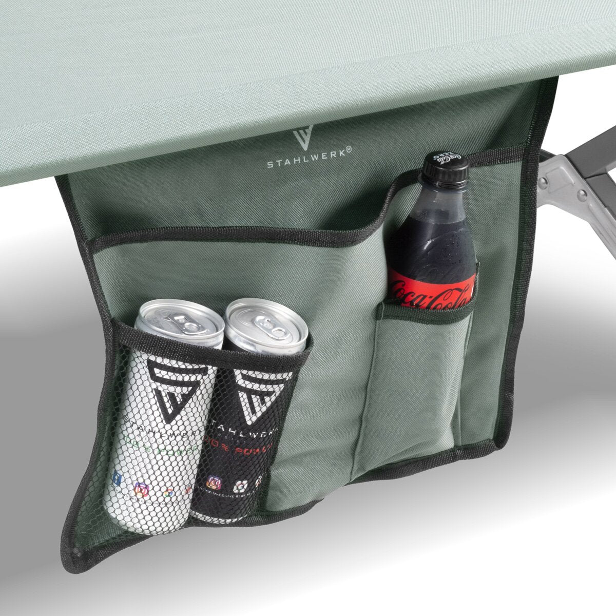 STAHLWERK tumbona de camping CL-190 ST cama plegable con capacidad de carga de 150 kg Cama de camping de 190 x 63 cm | cama plegable | cama plegable | Tumbona plegable | Cama de invitados | Tumbona plegable con bolsa de transporte.