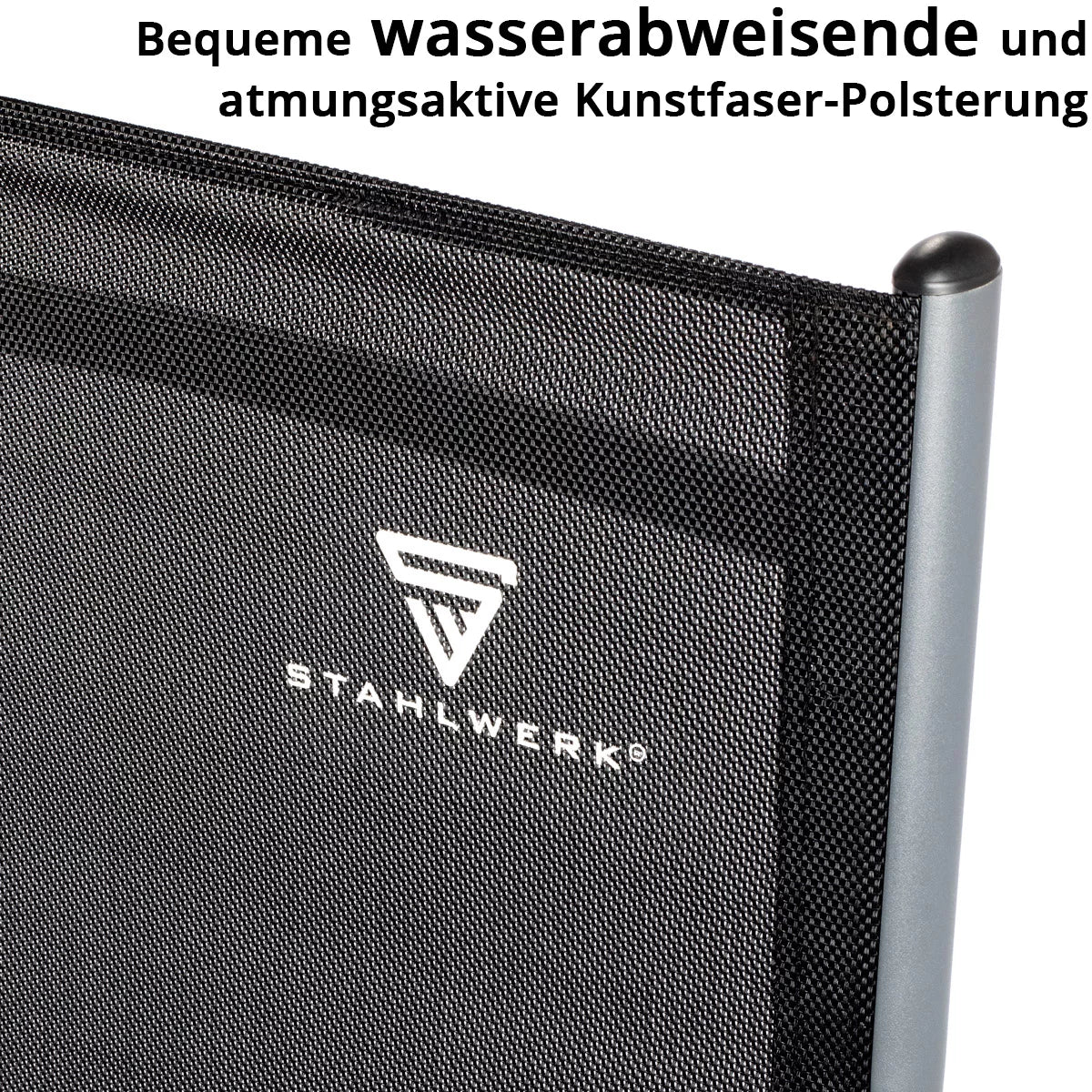 Sedia da campeggio STAHLWERK CS-103 ST Set di 2 sedie da giardino | Sedia pieghevole | sedia pieghevole | Sedia in alluminio | Sedia con schienale alto | Mobili da giardino | Sedia da pesca | Sedia da balcone con braccioli e schienale regolabile