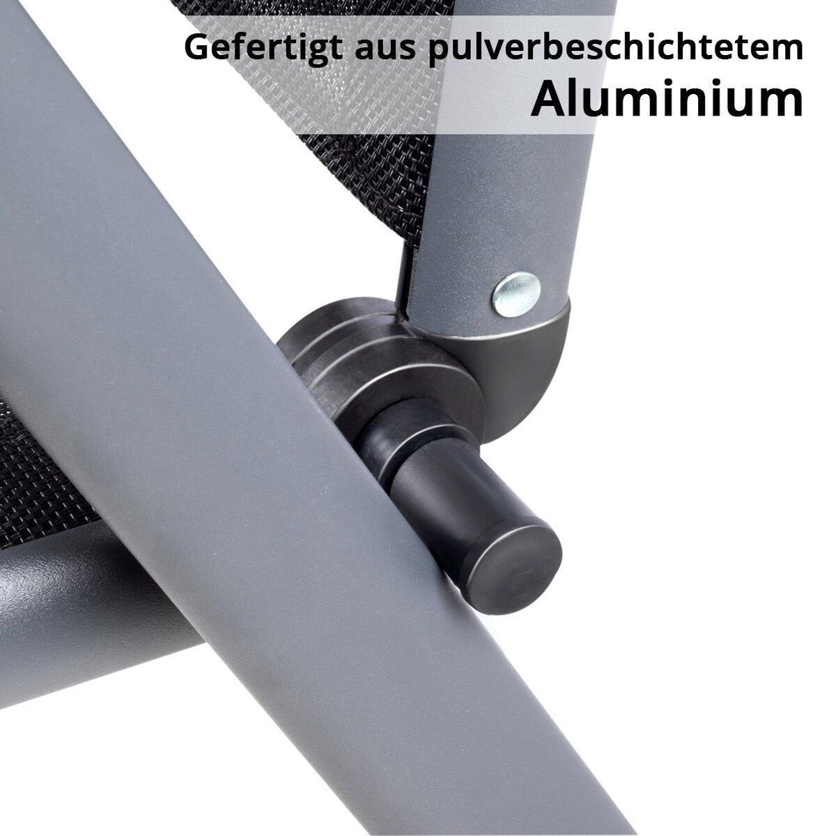 STAHLWERK chaise de camping CS-103 ST chaise de jardin | Chaise pliante | chaise pliante | Chaise en aluminium | Chaise à dossier haut | Chaise de terrasse | Chaise de pêche | Chaise de balcon avec accoudoir et dossier réglable