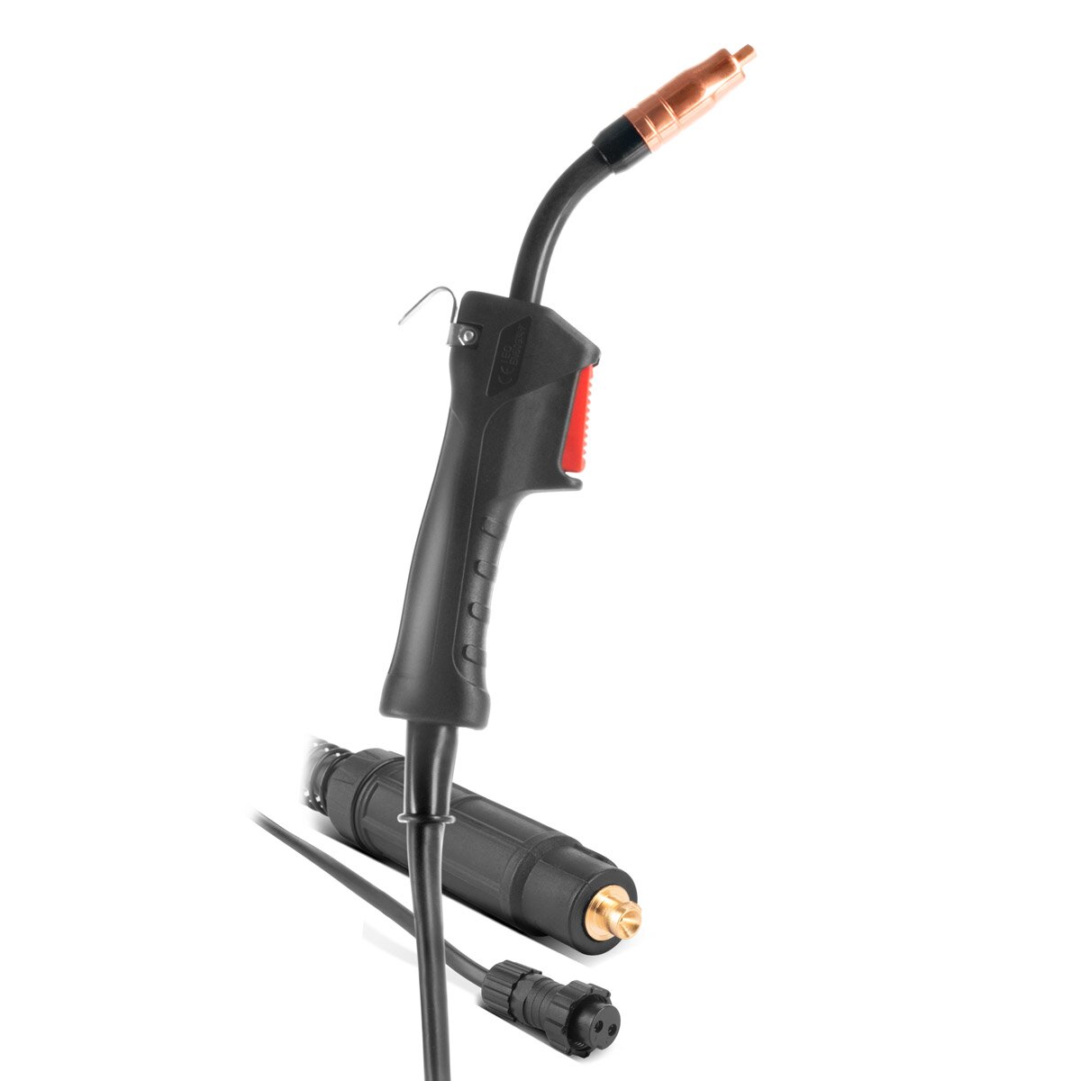 PLANTA ACERO AK14 | Antorcha de soldadura MB14 FLUX | Quemador de hasta 160 A, incluye paquete de manguera de 2 m, accesorios de soldadura profesionales para máquinas de soldar FLUX con conexión de mandril de 9 mm