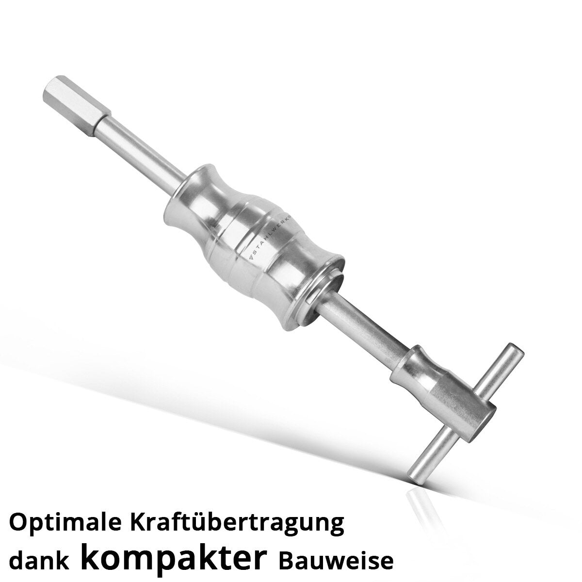 Juego de extractores de rodamientos inferiores de agujero ciego STAHLWERK con martillo deslizante, 3 adaptadores y 10 extractores de rodamientos. Herramienta especial de 16 piezas para quitar rodamientos inferiores.