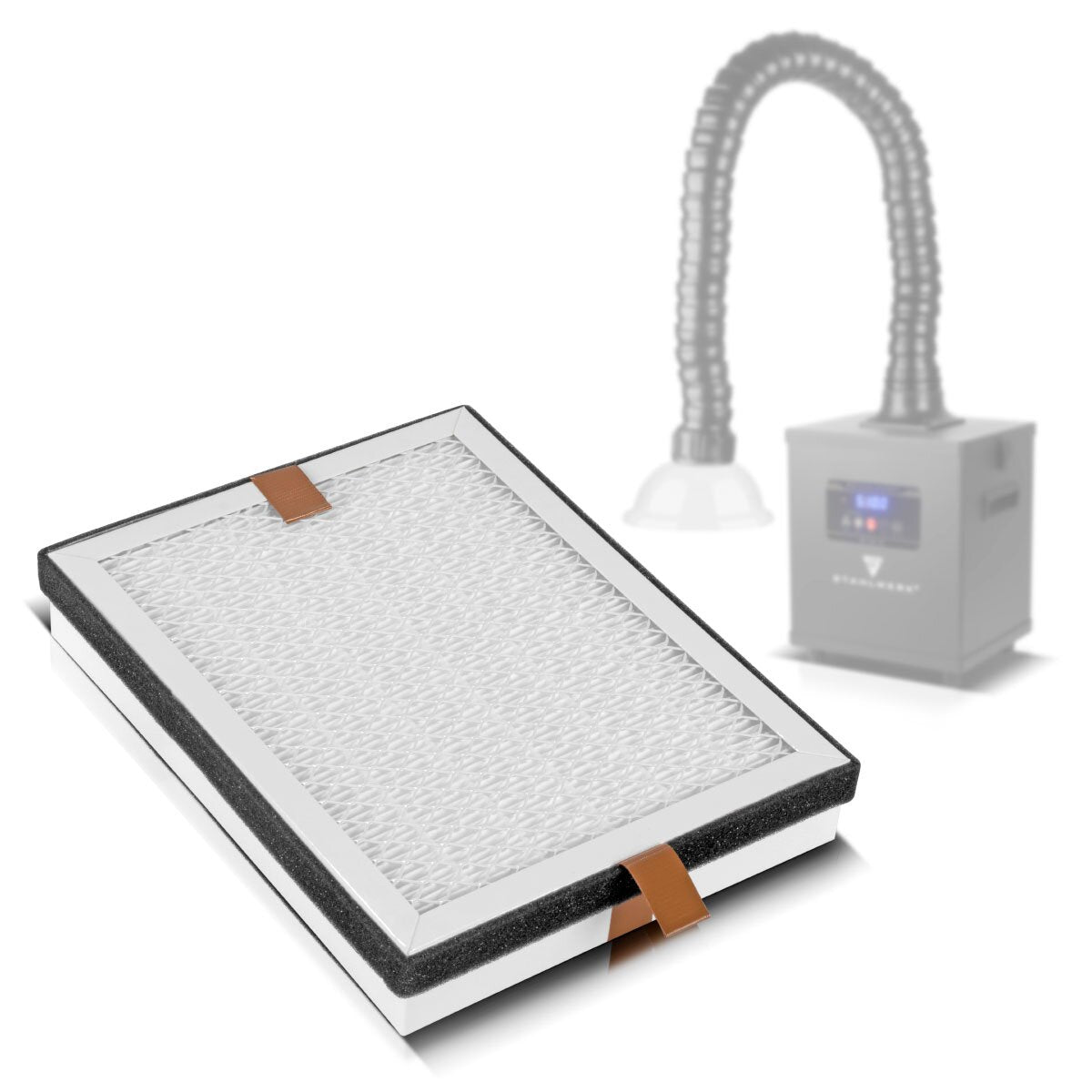 STAHLWERK Mittlerer HEPA Filter für Rauchabsaugung FE-150 ST Ersatzfilter | Luftfilter | Partikelfilter für Absauganlage | Rauchabsorber | Rauchabzug | Schweißrauch- und Lötabsaugung
