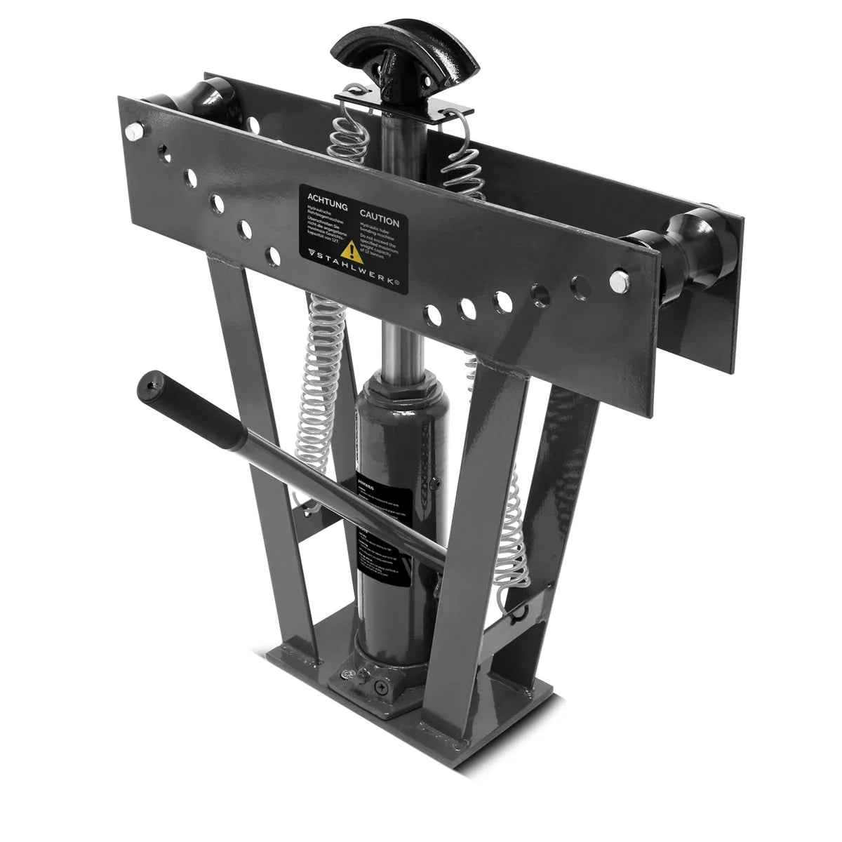 Cintreuse de tubes STAHLWERK jusqu'à 90° avec force de pression de 12 t dispositif de cintrage de tubes hydraulique | Cintreuse de tuyaux | Machine à cintrer | Dispositif de cintrage avec 6 matrices pour cintrer des tuyaux métalliques de 3 à 50 mm