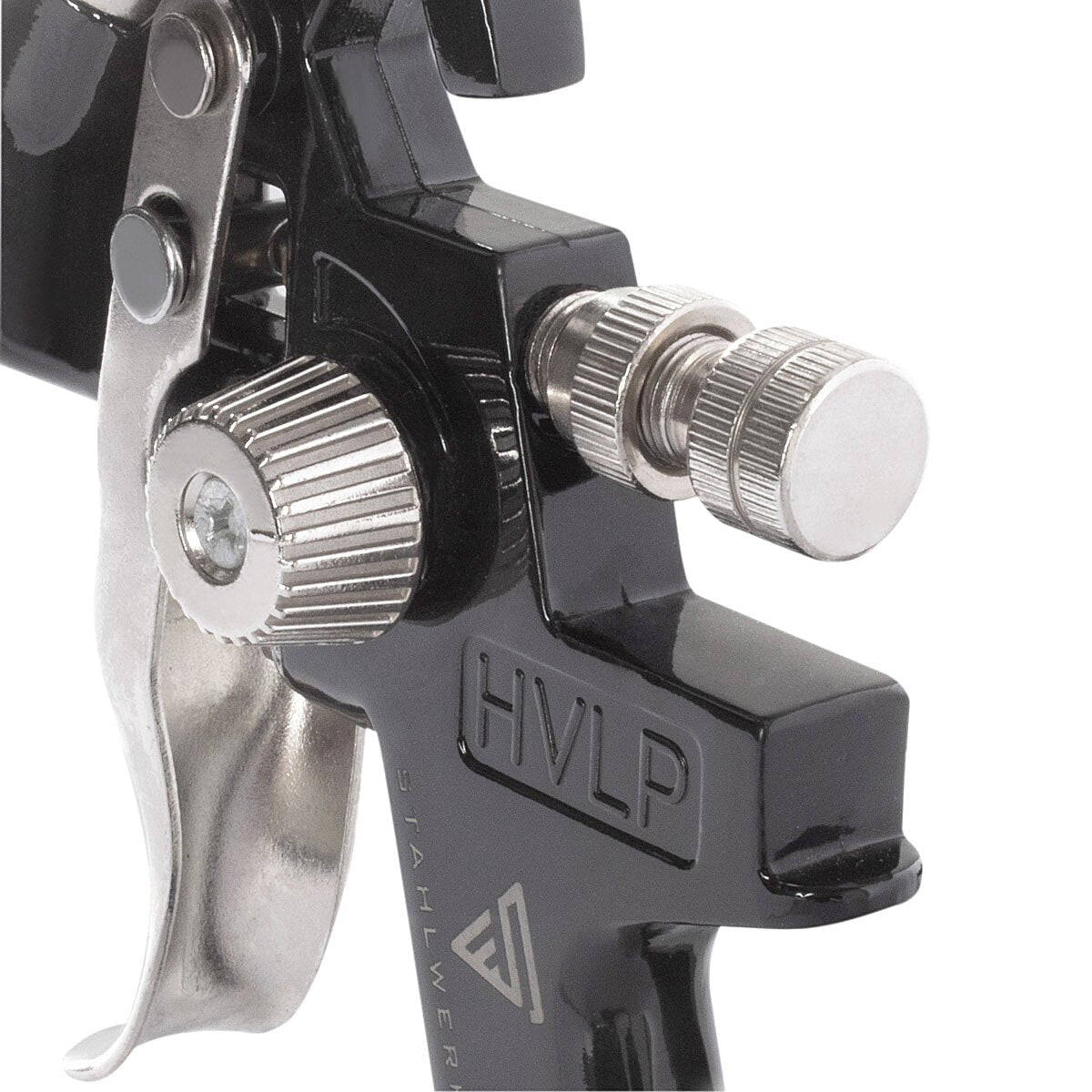 Pistola de pintar STAHLWERK HVLP SG-600 ST con boquilla de 1,4 mm y vaso de 600 ml, pistola profesional/pistola pulverizadora/pistola pulverizadora