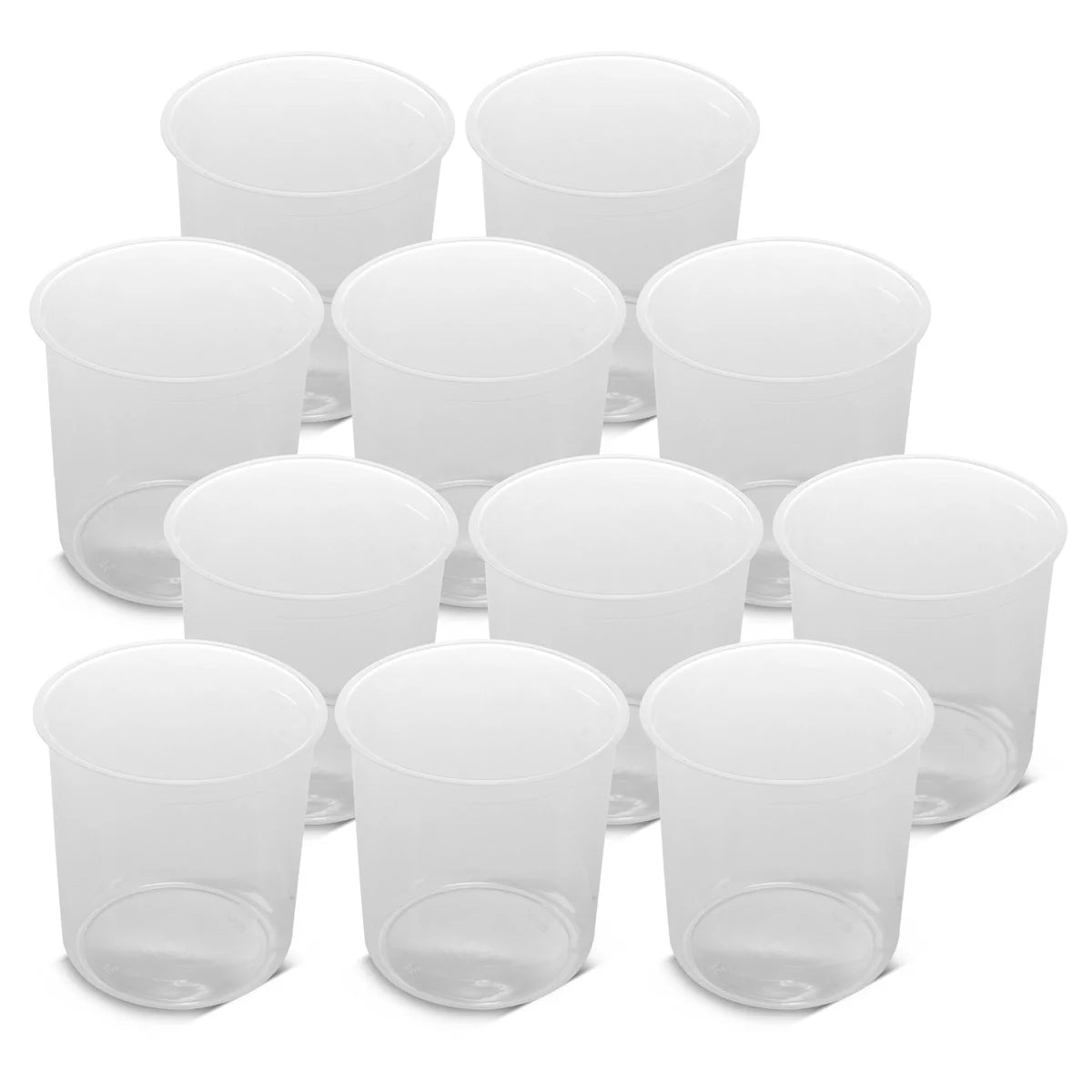 Jeu de gobelets mélangeurs STAHLWERK 25 pièces à utiliser sur les pistolets à peinture | Tasse de mélange de peinture | Tasse de mélange de couleurs | Gobelet doseur jetable de 650 ml pour mélanger et appliquer les peintures
