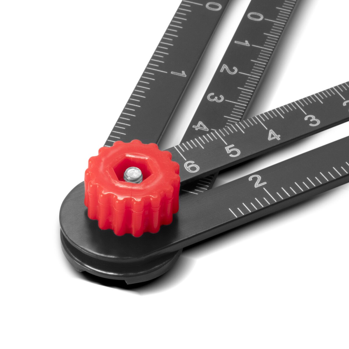STAHLWERK 6-in-1 multi-angle measuring ruler for precise creation of stencils, high-quality angleizer | Angle template | contour gauge | Template Tool | Aluminum measuring tool