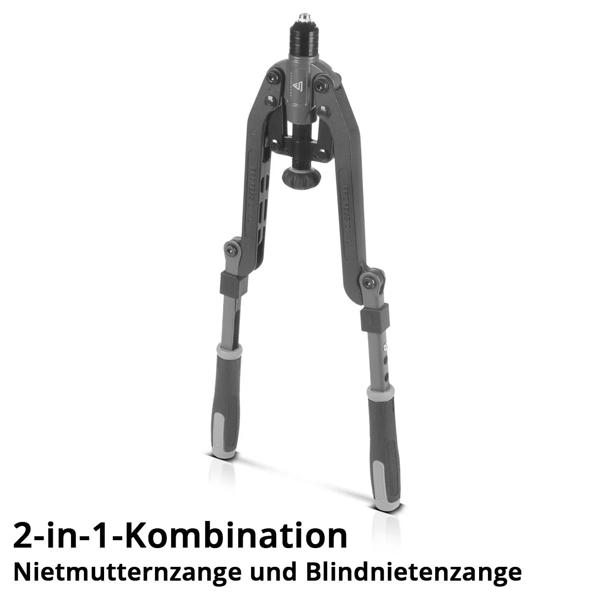 STAHLWERK Nietmuttern- und Blindnietenzangen Set 85-teilig | vielseitige 2-in-1-Nietzange zum Setzen von Blindnieten und Nietmuttern | Multifunktionszange im praktischen Koffer | hochwertiges Nietwerkzeug inkl. Nieten und Gewindedornen