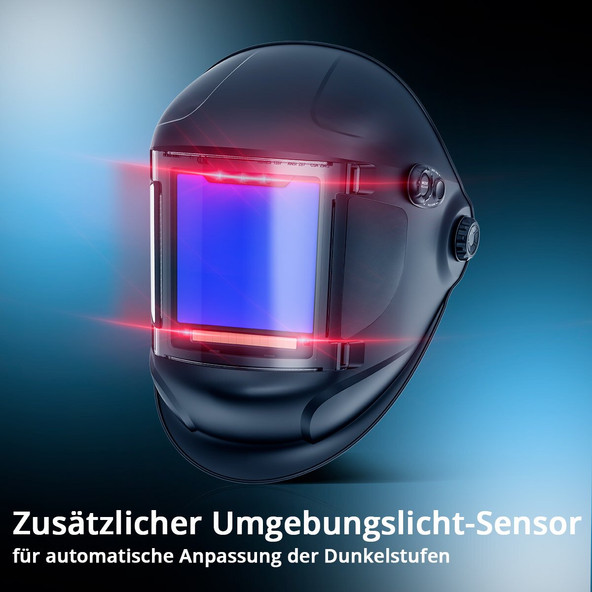 STAHLWERK Automatik-Schweißhelm TITAN 3-in-1 Schweißerhelm | Schweißermaske mit True-Colour-Echtfarbwiedergabe, Jobspeicher, automatischer Abdunkelung DIN 4 bis DIN 14 und Optischer Klasse 1/1/1/1
