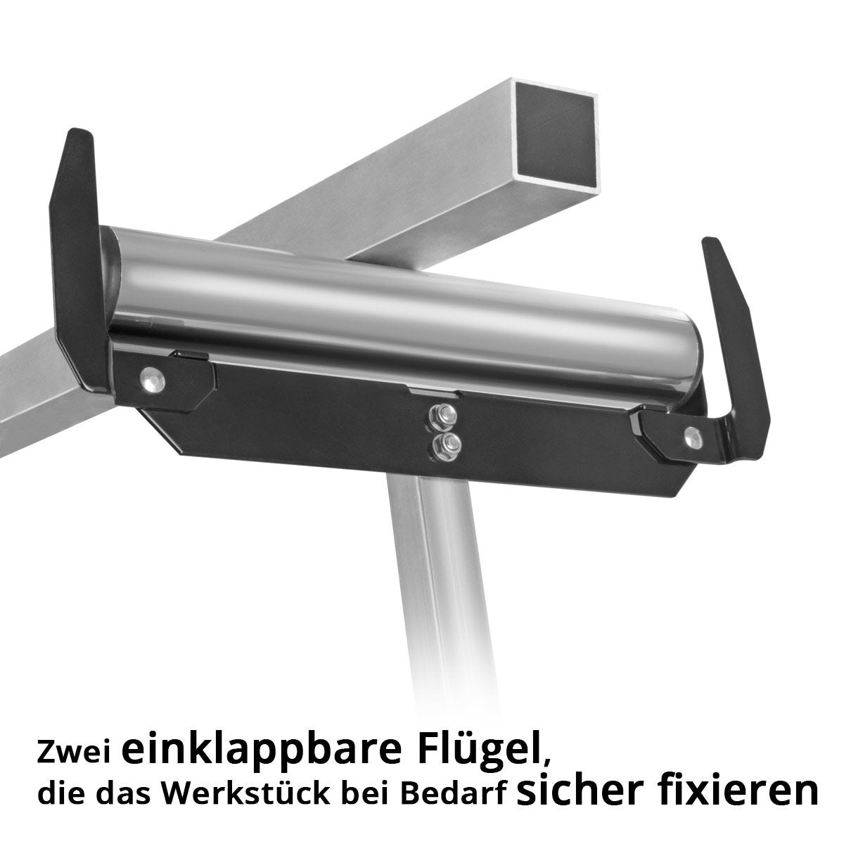 STAHLWERK Rollenbock RB-110 ST Arbeitsbock | Klappbock höhenverstellbar von 720 bis 1.100 mm mit 60 kg Tragkraft und Rollenauflage