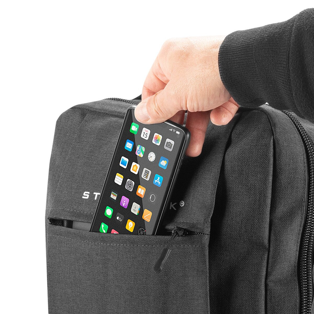 STAHLWERK Multifunctional laptop backpack | Notebook backpack | Backpack made of robust polyester, work backpack with padded 15.6" laptop compartment and many storage compartments