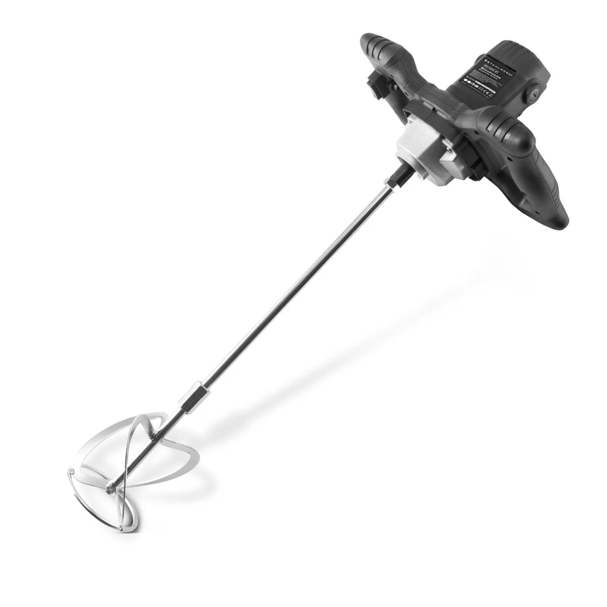Agitateur STAHLWERK RW-1200 ST | 1 200 W et 850 tr/min | Agitateur à mortier électrique avec fouet supplémentaire 120 x 600 mm | Contrôle de vitesse et interrupteur de sécurité | Bétonnière | Agitateur de peinture | mélangeur de couleurs