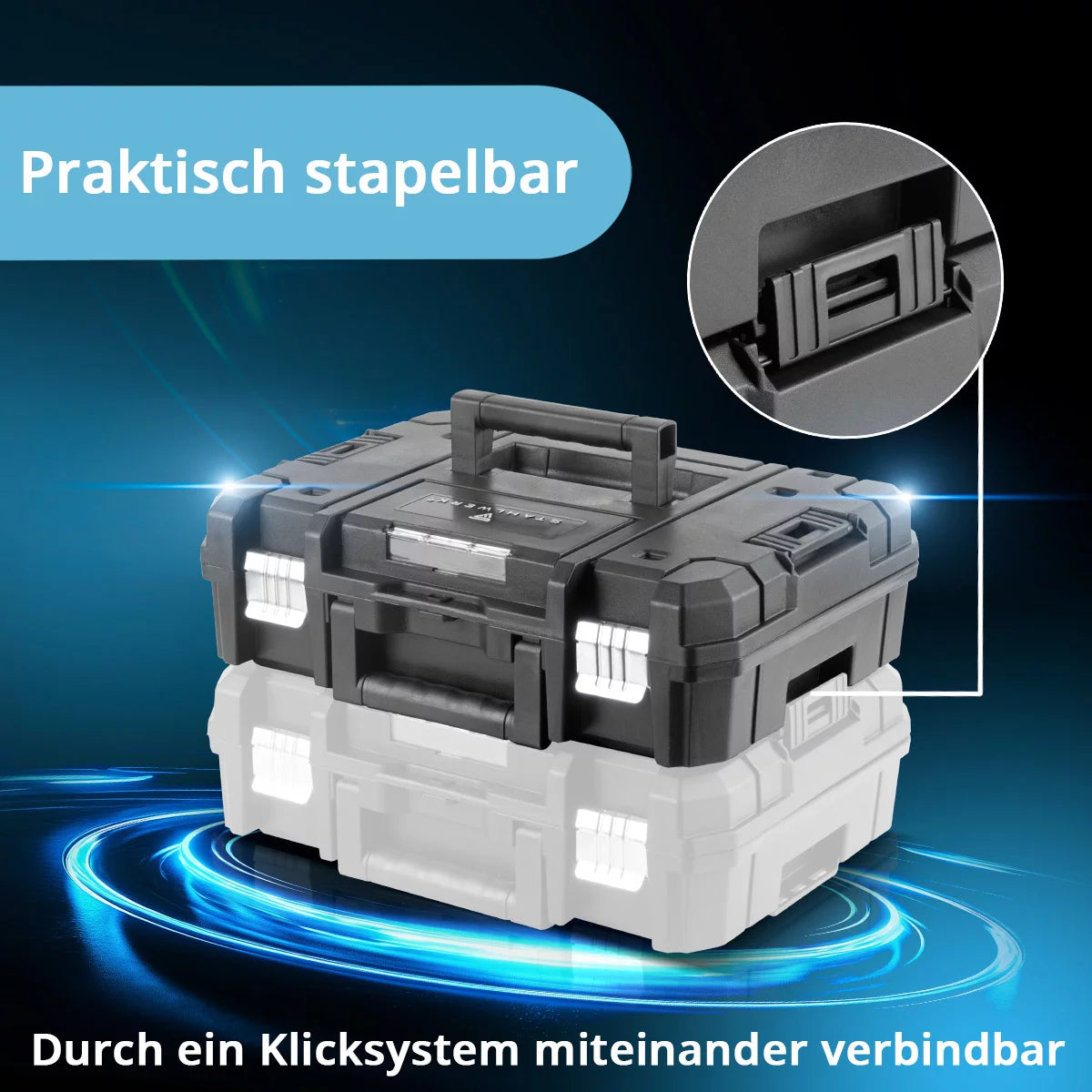 Scie alternative sans fil STAHLWERK BRS-20 ST scie alternative / scie sauteuse / scie universelle avec 20 volts, batterie Li-ion 4 Ah, mandrin sans clé, régime de ralenti 0-2600 tr/min, longueur de course 28 mm