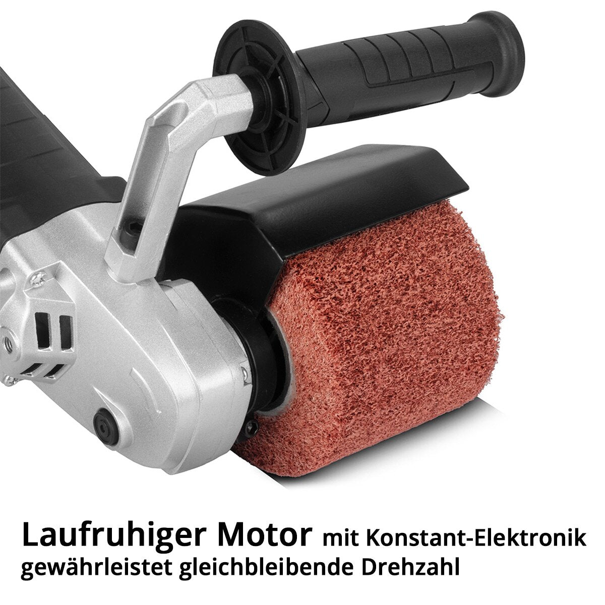 STAHLWERK Satiniermaschine SM-1500 ST mit 1.500 W Leistung und 600 - 3.200 U/min für 125 mm Satinierwalzen Bürstenschleifer | Walzenschleifmaschine | Bürstenschleifgerät | Schleifroller