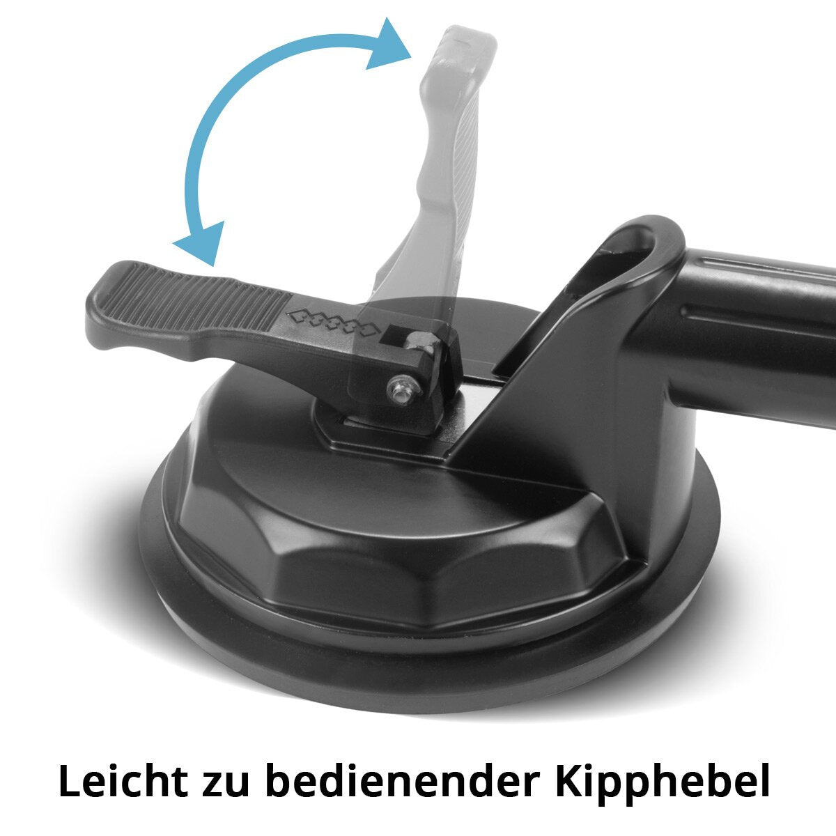 STAHLWERK double suction lifter with 135 kg load capacity and 2 x 12.5 cm | 5" diameter vacuum lifter | glass lifter | tile lifter | window lifter | suction holder | suction handle | glass suction cup for glass, tiles, sheets, furniture and laminate
