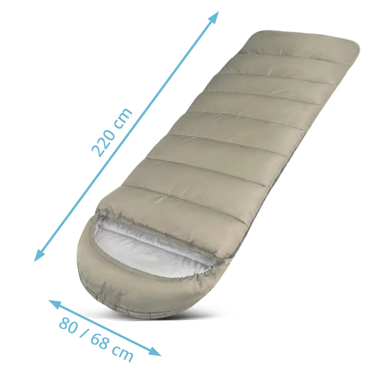STAHLWERK sac de couchage SB-600 ST Sac de couchage d'extérieur léger jusqu'à 5°C | Remplissage 330g/m2 | Sac de couchage de camping | Sac de couchage momie | Sac de couchage de voyage | Sac de couchage trekking et randonnée