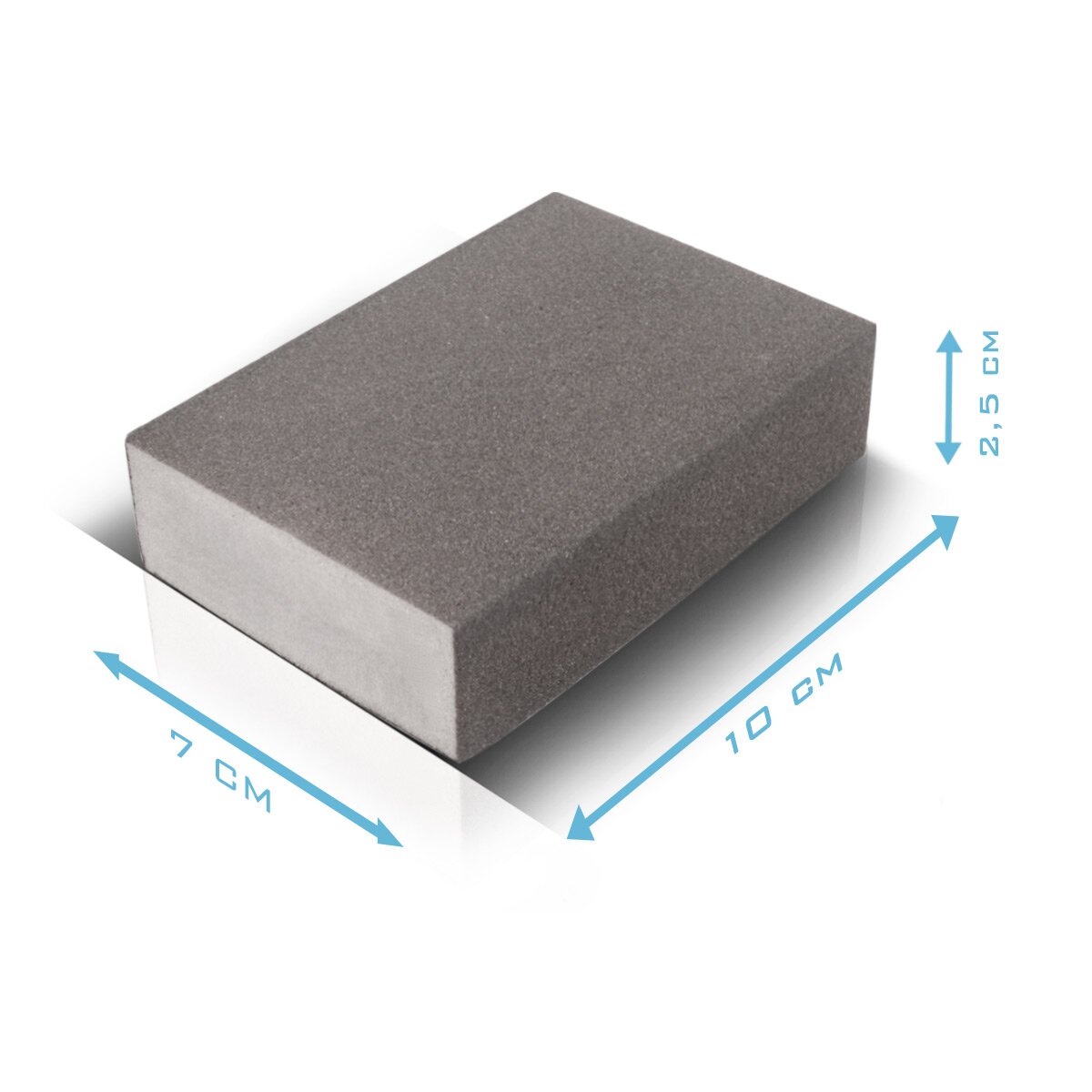 Set di 7 spugne abrasive STAHLWERK da 60 | 80| 100| 120| 180| 220| Blocchi abrasivi lavabili e riutilizzabili, grana 240 | Tamponi per levigatura | Blocchi abrasivi per levigare e lucidare