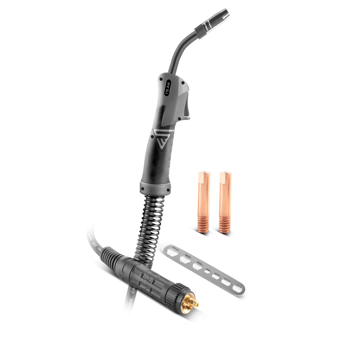 Antorcha de soldar STAHLWERK MIG MAG AK15/MB15 con paquete de manguera de 5 metros / quemador para máquinas de soldar MIG MAG / accesorios de soldadura