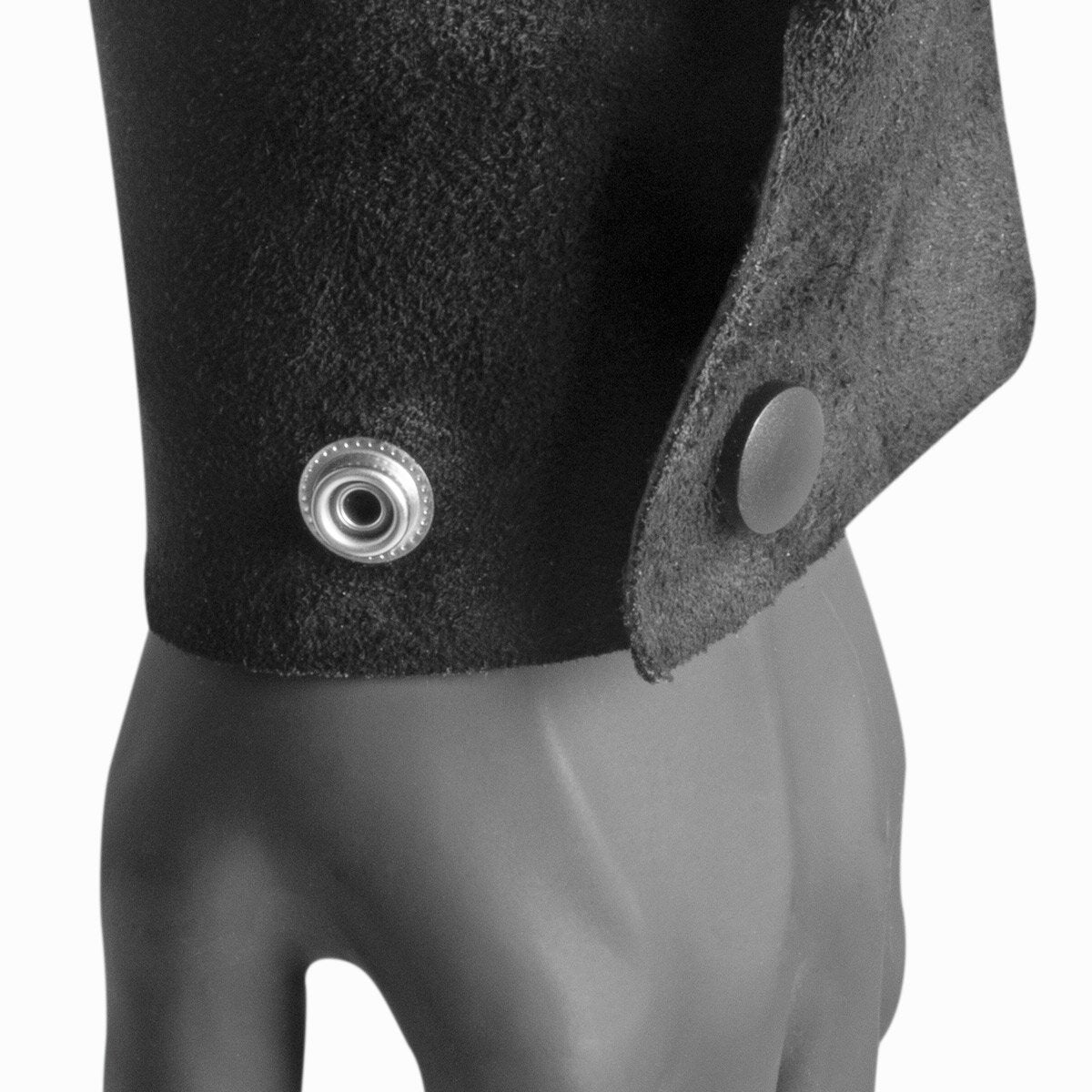 Manguitos de soldadura STAHLWERK | Guanteletes de soldador | | Protección del brazo de soldadura | Ropa de protección para soldar con correas de cuero serraje de alta calidad para soldadura y corte por plasma