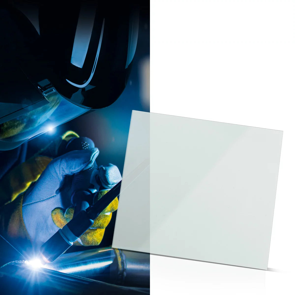 STAHLWERK Schweißhelm Ersatzscheiben 6er Set | Innen-Ersatzgläser und Visierscheibe außen | Schweißschutzglas | Schutzgläser nach EN ISO EN ISO 16321 für Vollautomatik Schweißhelme | TITAN