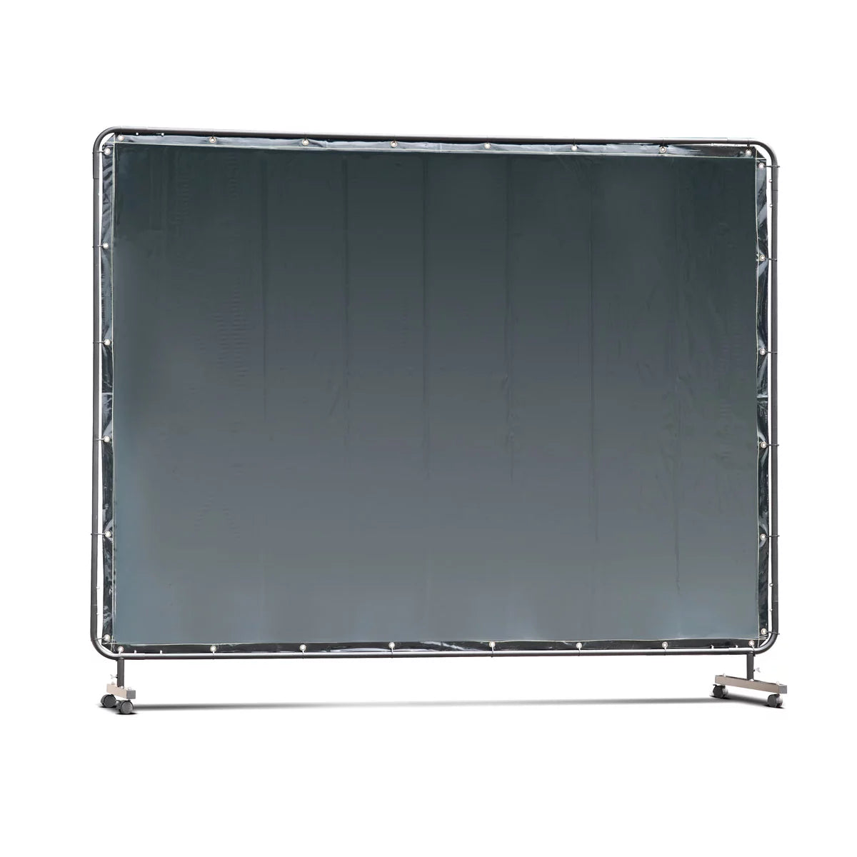 Muro protector de soldadura móvil STAHLWERK 240 x 180 cm de acero y plástico vinílico resistente a los rayos UV