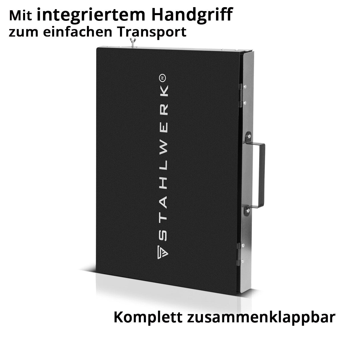 Accesorio para mesa de soldadura STAHLWERK SA-500 ST Cabina de soldadura móvil de 500 x 400 mm | Extensión de mesa de soldadura plegable para bancos de trabajo y mesas de montaje con placa perforada D16 para herramientas de sujeción