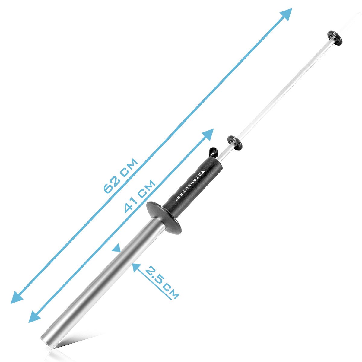 STAHLWERK Magnetischer Spänesammler MSP-410 ST Magnetsammler / Späneentferner / Magnetheber / Magnetstab zur Aufnahme magnetischer Metallspäne und Kleinteile