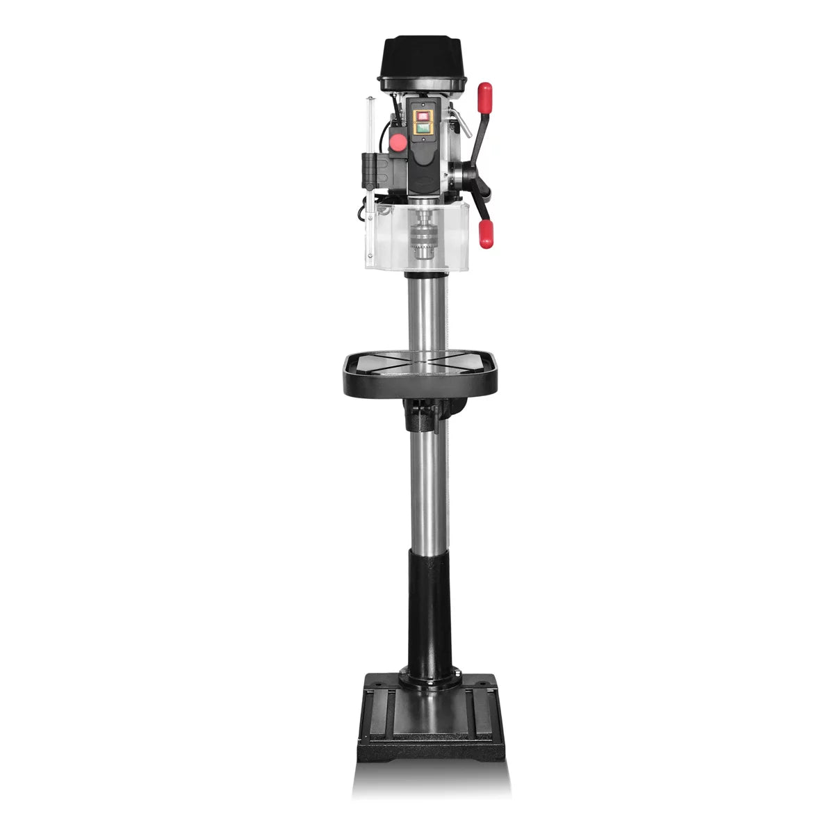 Taladradora de columna STAHLWERK BD-1500 ST | Potente taladro de columna de 1500 vatios para aficionados al bricolaje y la construcción metálica | Diámetro de perforación Ø 20 mm | 150 - 2.450 rpm | Mesa de perforación robusta y base de metal
