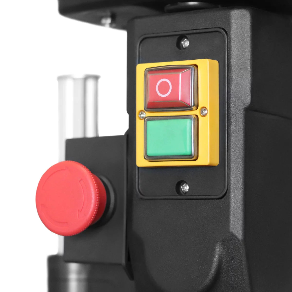 Taladradora de columna STAHLWERK BD-1500 ST | Potente taladro de columna de 1500 vatios para aficionados al bricolaje y la construcción metálica | Diámetro de perforación Ø 20 mm | 150 - 2.450 rpm | Mesa de perforación robusta y base de metal