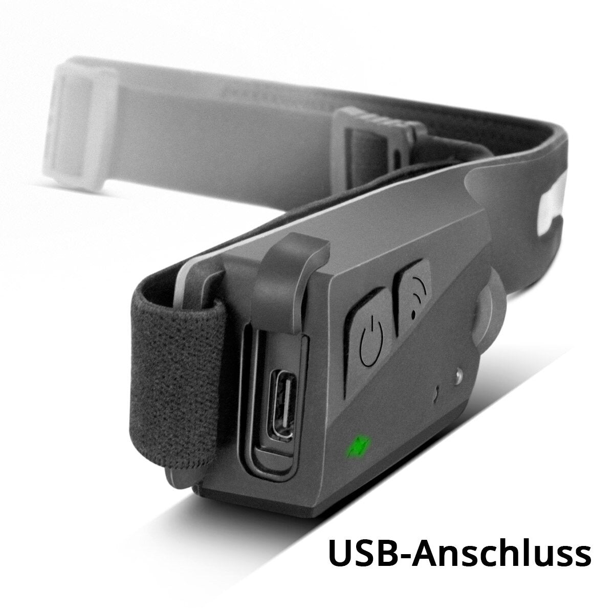 STAHLWERK LED Stirnlampe ALS-350 ST Leistungsstarke Kopfleuchte / Arbeitsleuchte / Stirnleuchte mit integriertem Akku, USB-C-Anschluss, 5 Licht-Modi und Sensor