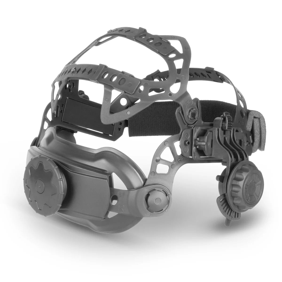 Diadema universal STAHLWERK para caretas de soldadura automática | Opciones de configuración versátiles | Ajuste ergonómico | Cojín para la cabeza integrado | Banda para el sudor intercambiable | Transpirable y ligero